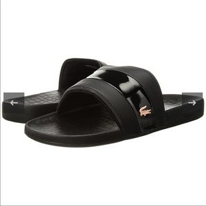 Lacoste Black Slides